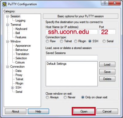 ssh tunnel windows 7